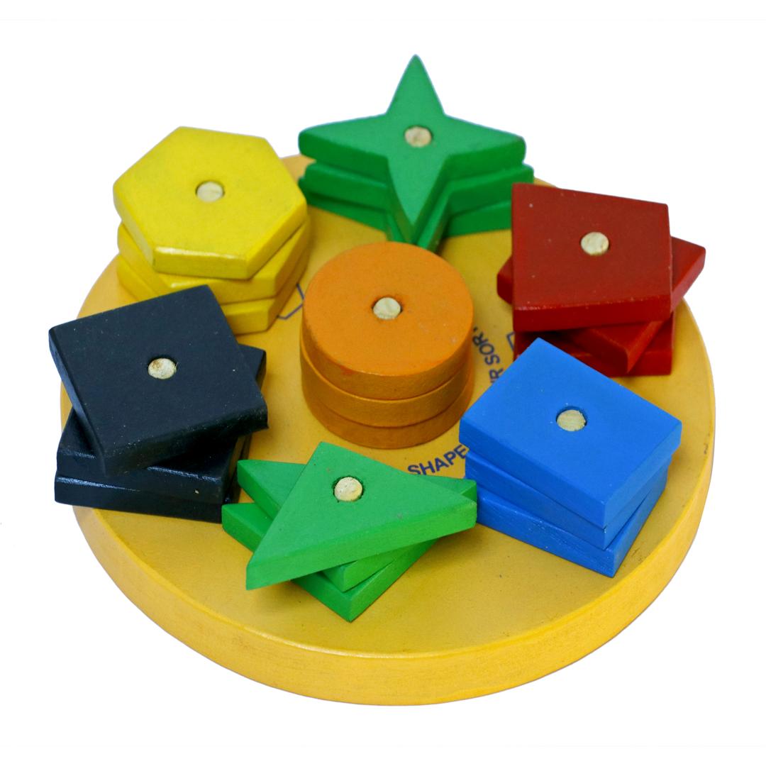 Wooden Shape Sorting Blocks ​